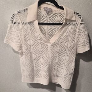 Jcrew Cashmere Lace Tee